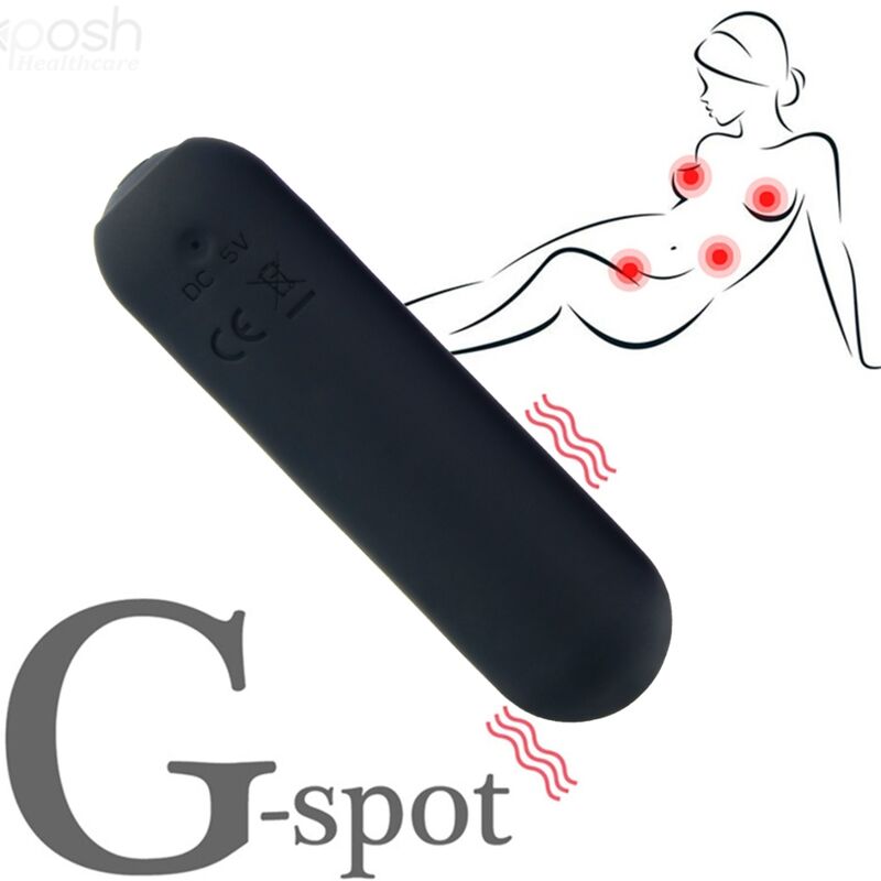 ARMONY - SPLASH JOIE VIBRATOR BULLET SILICONE REMOTE CONTROL 10 VIBRATIONS 75 X 19 CM BLACK - Amore24