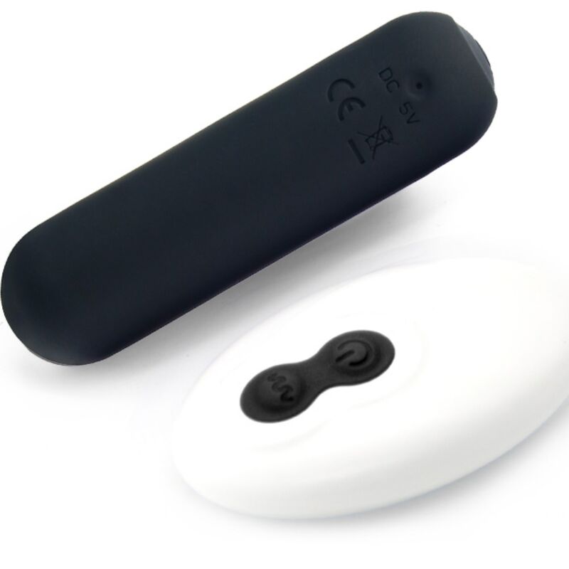 ARMONY - SPLASH JOIE VIBRATOR BULLET SILICONE REMOTE CONTROL 10 VIBRATIONS 75 X 19 CM BLACK - Amore24
