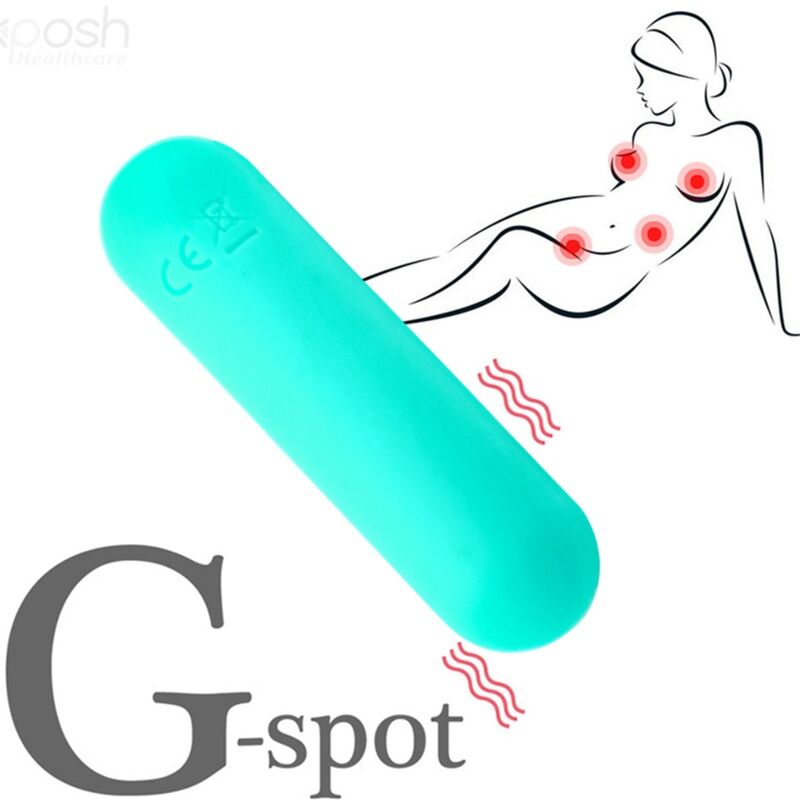 ARMONY - SPLASH HAHA VIBRATOR BULLET SILICONE 10 VIBRATIONS 75 X 19 CM GREEN - Amore24