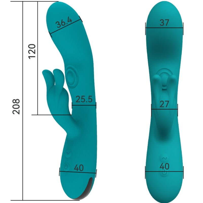 ARMONY - DANCING BUNNY VIBRATOR RABBIT 10 SPEEDS GREEN - Amore24