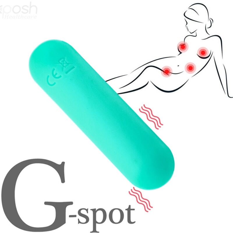 ARMONY - SPLASH JOLINE VIBRATOR BULLET SILICONE REMOTE CONTROL 10 VIBRATIONS 65 X 15 CM GREEN - Amore24