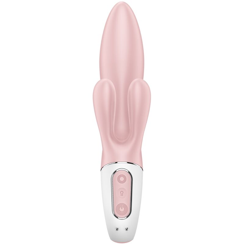 SATISFYER - AIR PUMP BUNNY 3 INFLATABLE RABBIT VIBRATOR PINK - Amore24