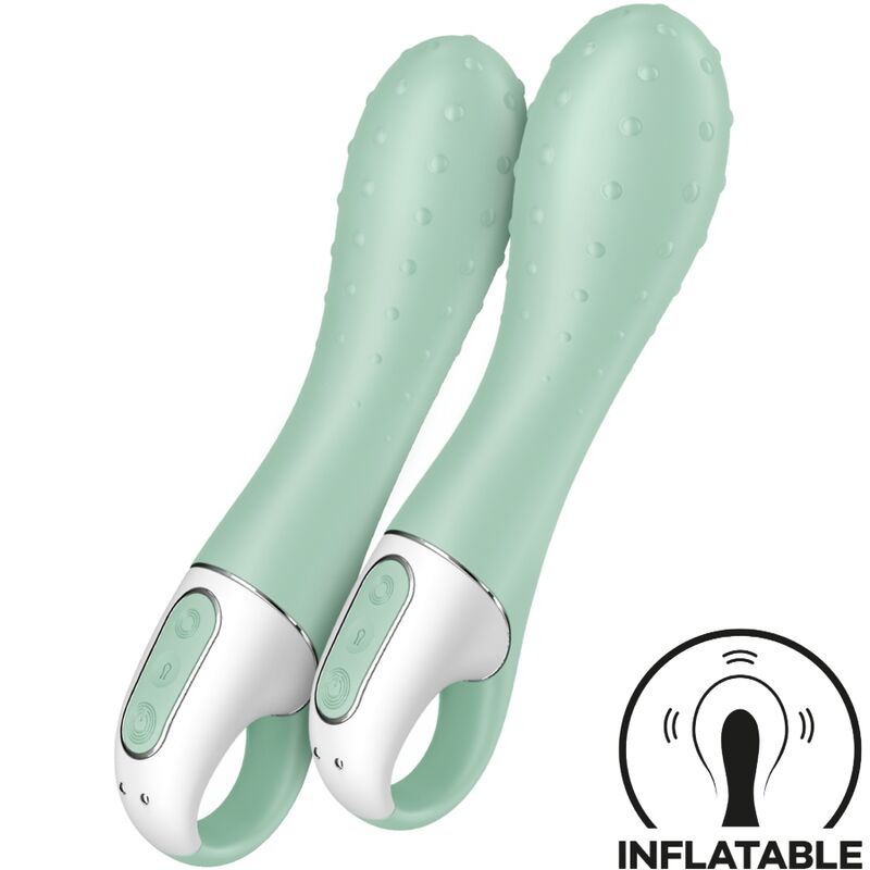 SATISFYER - AIR PUMP VIBRATOR 3 INFLATABLE G POINT MINT - Amore24