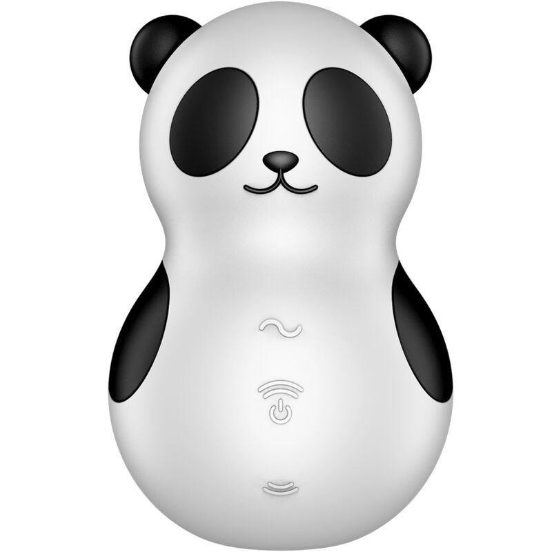 SATISFYER - POCKET PANDA STIMULATOR & VIBRATOR BLACK AND WHITE - Amore24