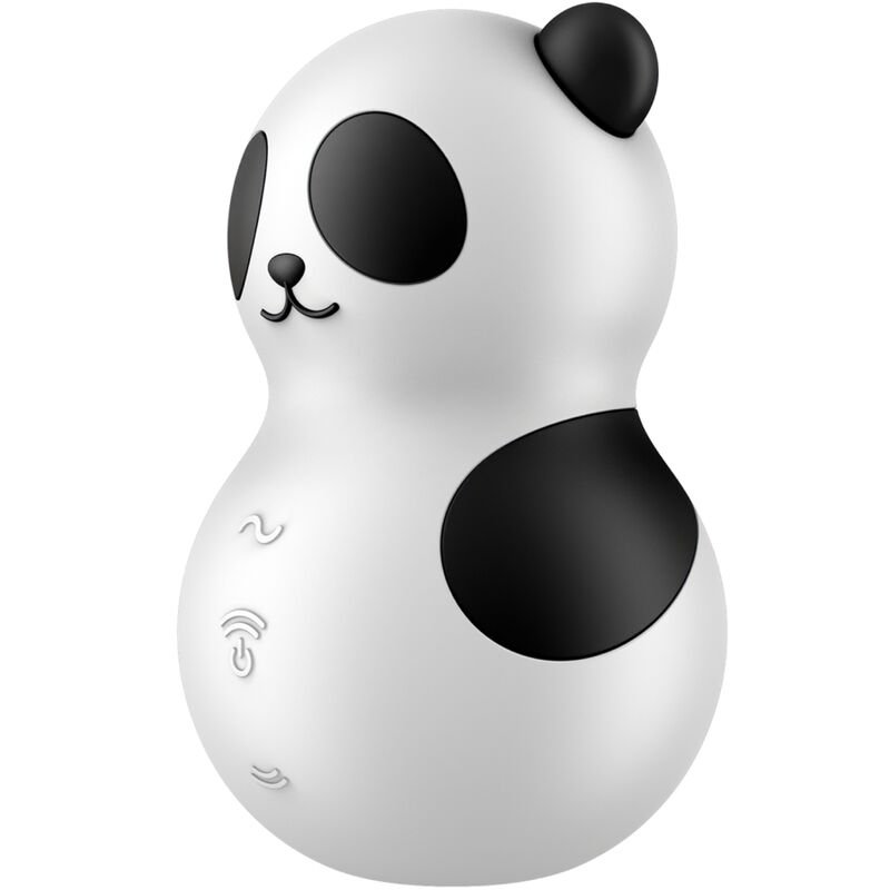 SATISFYER - POCKET PANDA STIMULATOR & VIBRATOR BLACK AND WHITE - Amore24