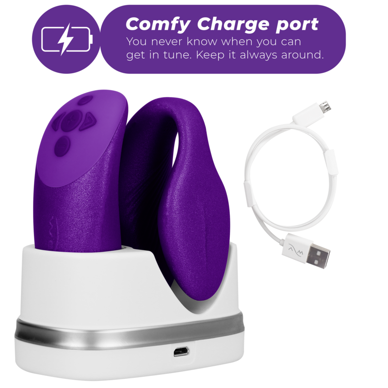 WE-VIBE - CHORUS VIBRATOR FOR COUPLES WITH LILAC SQUEEZE CONTROL - Amore24