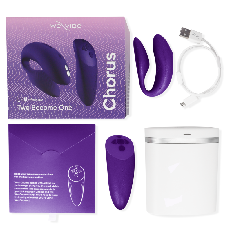WE-VIBE - CHORUS VIBRATOR FOR COUPLES WITH LILAC SQUEEZE CONTROL - Amore24