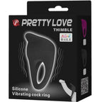 PRETTY LOVE - THIMBLE VIBRATOR RING BLACK - Amore24