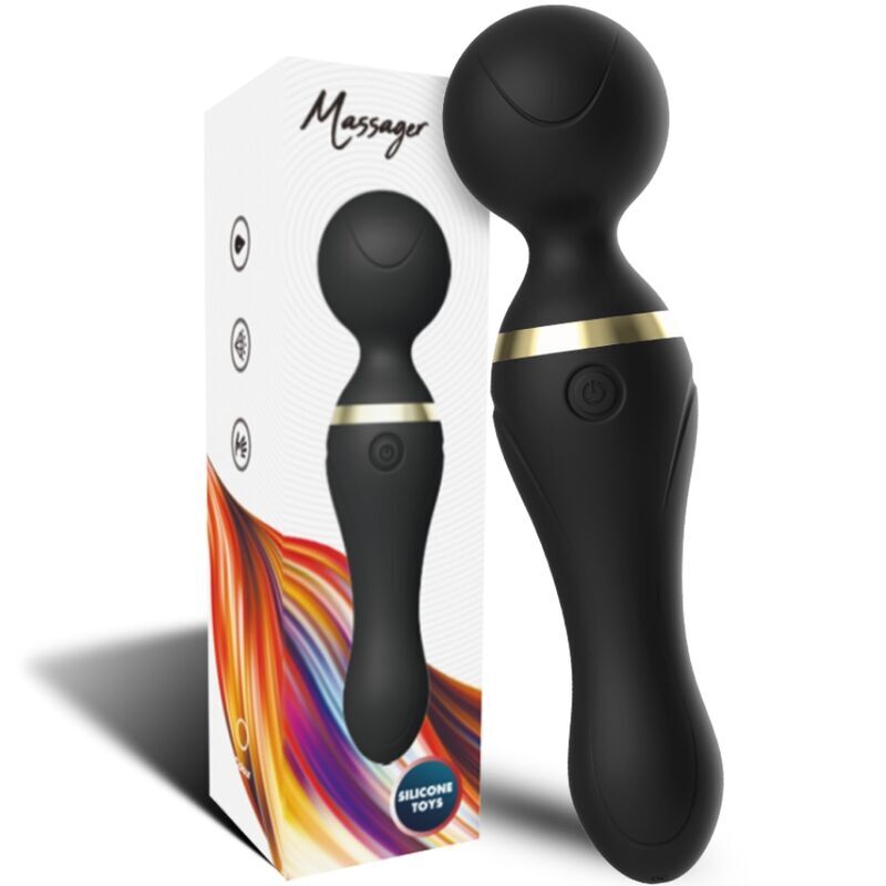 ARMONY - FREEZA MASSAGER & VIBRATOR SUPER FLEXIBLE HEAD BLACK - Amore24