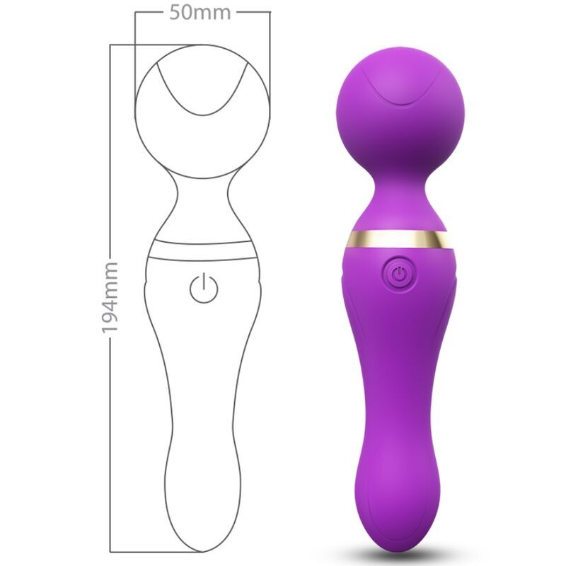 ARMONY - FREEZA MASSAGER & VIBRATOR SUPER FLEXIBLE HEAD PURPLE - Amore24