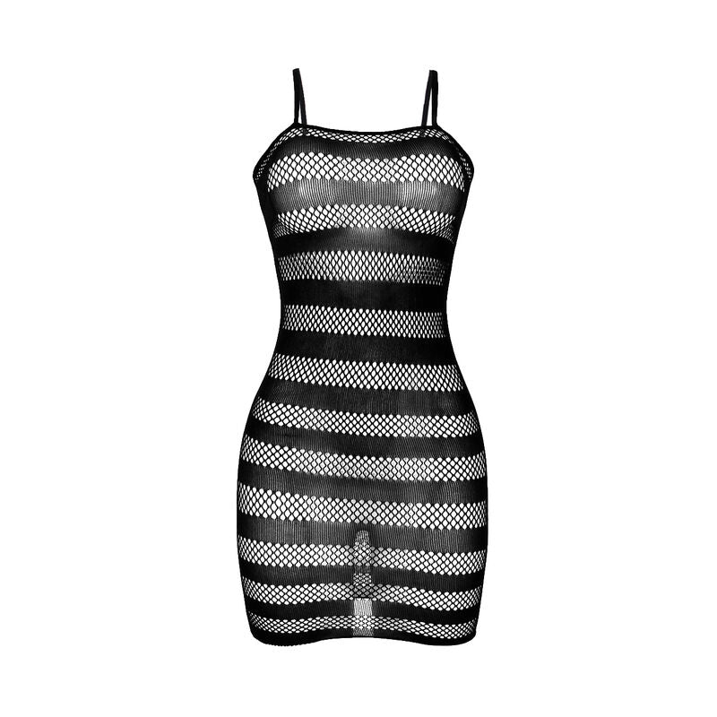 SUBBLIME - 951733 FISHNET DRESS WITH BLACK STRIPES ONE SIZE - Amore24