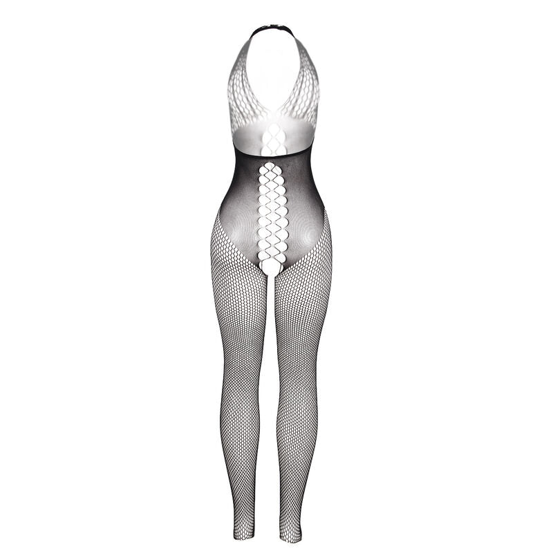SUBBLIME - 951832 BODYSTOCKING WITH OPEN BACK AND CROSS DETAILS BLACK ONE SIZE - Amore24