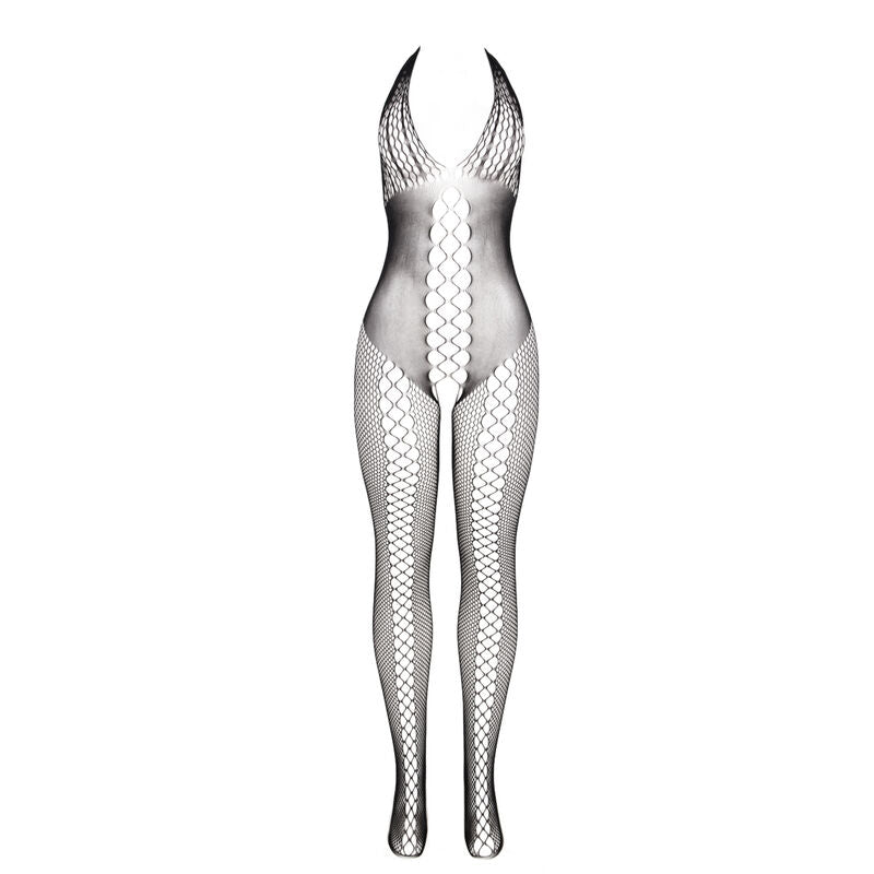 SUBBLIME - 951832 BODYSTOCKING WITH OPEN BACK AND CROSS DETAILS BLACK ONE SIZE - Amore24
