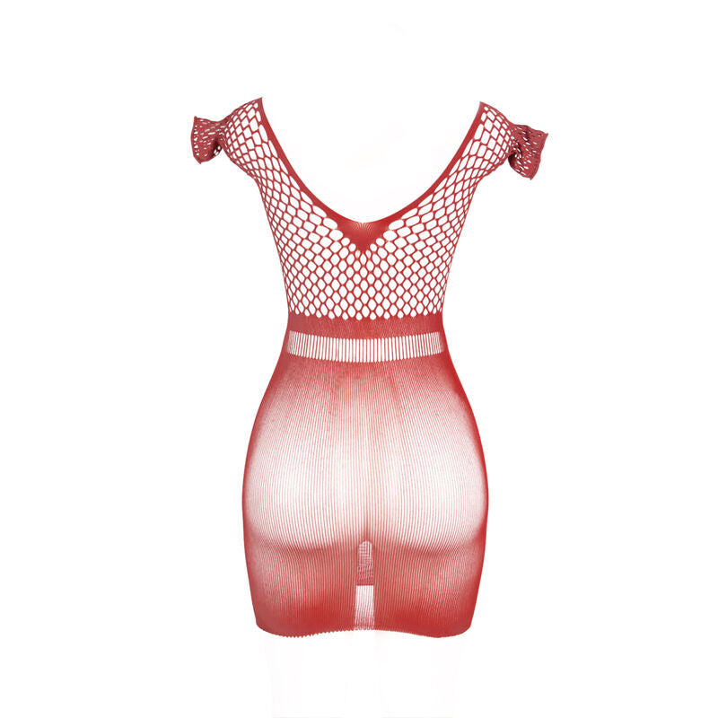 SUBBLIME - 951924 SHORT RED CROCHET GRILL DRESS ONE SIZE - Amore24