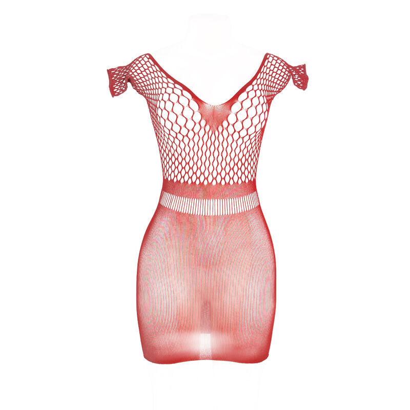 SUBBLIME - 951924 SHORT RED CROCHET GRILL DRESS ONE SIZE - Amore24