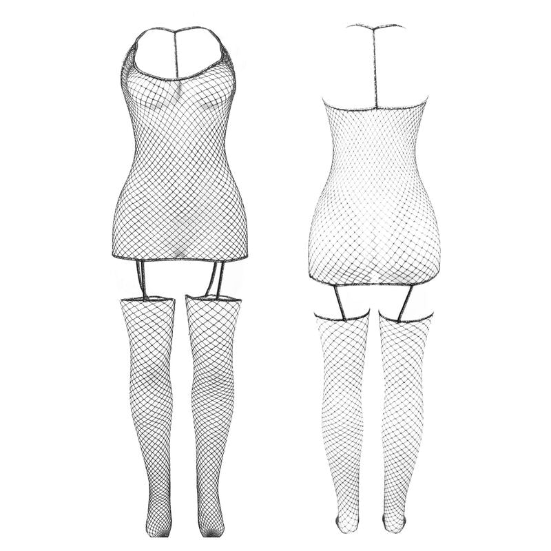 SUBBLIME - 951955 SHINY FISHNET BODYSTOCKING ONE SIZE - Amore24