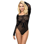 SUBBLIME - 952051 FISHNET BODY WITH LONG SLEEVES AND BARE SHOULDERS BLACK ONE SIZE - Amore24