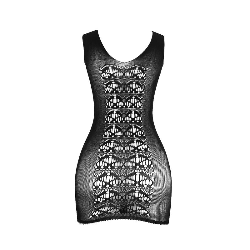 SUBBLIME - 952167 SHORT ELASTIC FISHNET DRESS BLACK ONE SIZE - Amore24