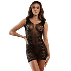 SUBBLIME - 952167 SHORT ELASTIC FISHNET DRESS BLACK ONE SIZE - Amore24