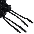 SUBBLIME - 952174 FISHNET BODYSTOCKING WITH GLOVES AND DIAMONDS BLACK ONE SIZE - Amore24