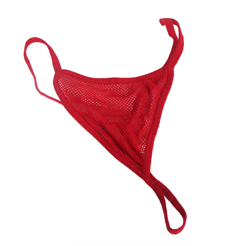 SUBBLIME - 952181 FISHNET BODYSTOCKING WITH GLOVES AND DIAMONDS RED ONE SIZE - Amore24
