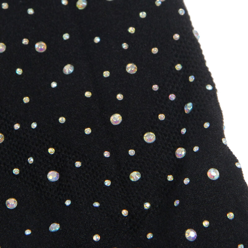 SUBBLIME - 952198 FISHNET DRESS WITH BRILLIANT DIAMONDS BLACK ONE SIZE - Amore24