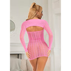 SUBBLIME - 952471 PINK FISHNET DRESS ONE SIZE - Amore24