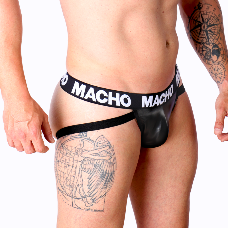 MACHO - MX25NC JOCK BLACK LEATHER XL - Amore24