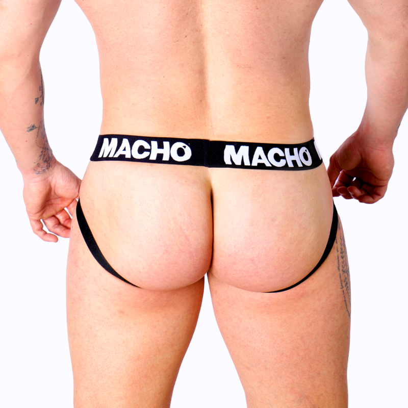 MACHO - MX27GR LEATHER JOCK GRAY BEIGE XL - Amore24