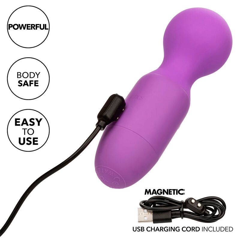 CALEXOTICS - FIRST TIME RECHARGEABLE MASSAGER 10 VIBRATIONS PURPLE - Amore24