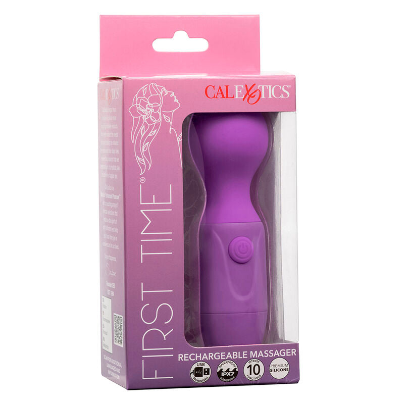 CALEXOTICS - FIRST TIME RECHARGEABLE MASSAGER 10 VIBRATIONS PURPLE - Amore24