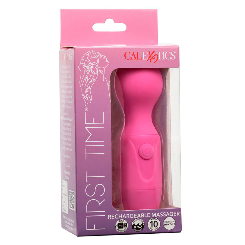 CALEXOTICS - FIRST TIME RECHARGEABLE MASSAGER 10 VIBRATIONS PINK - Amore24