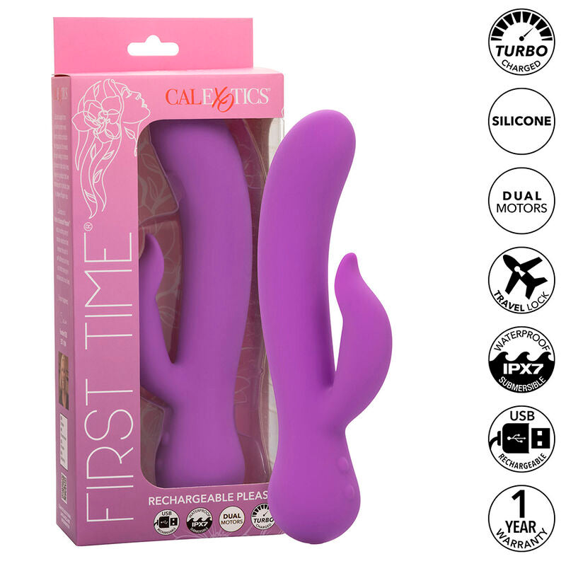 CALEXOTICS - FIRST TIME VIBRATOR PLEASER RECHARGEABLE PURPLE - Amore24