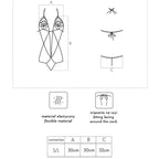 LIVCO CORSETTI FASHION - LUISINA LC 20217 BLACK BODY ONE SIZE - Amore24