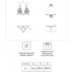 LIVCO CORSETTI FASHION - JIMENA LC 20216 BRA + THONG BLACK ONE SIZE - Amore24