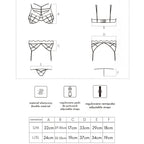 LIVCO CORSETTI FASHION - SOLEDAD LC 20217 BRA + PANTY + GARTER BELT L/XL - Amore24