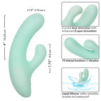 CALEXOTICS - PACIFICA FIJI VIBRATOR & ESTIMULATOR G SPOT 10 VIBRATIONS AQUA - Amore24