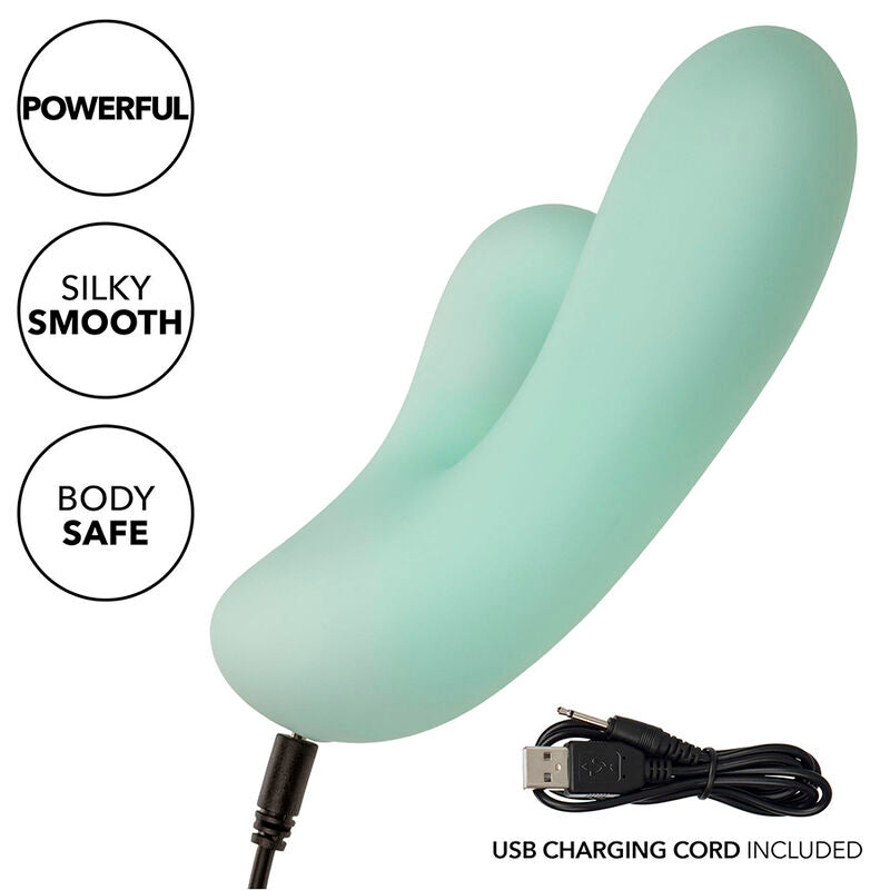 CALEXOTICS - PACIFICA FIJI VIBRATOR & ESTIMULATOR G SPOT 10 VIBRATIONS AQUA - Amore24