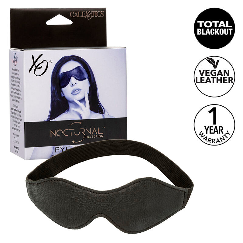 CALEXOTICS - NOCTURNAL EYE MASK PVC LEATHER BLACK - Amore24