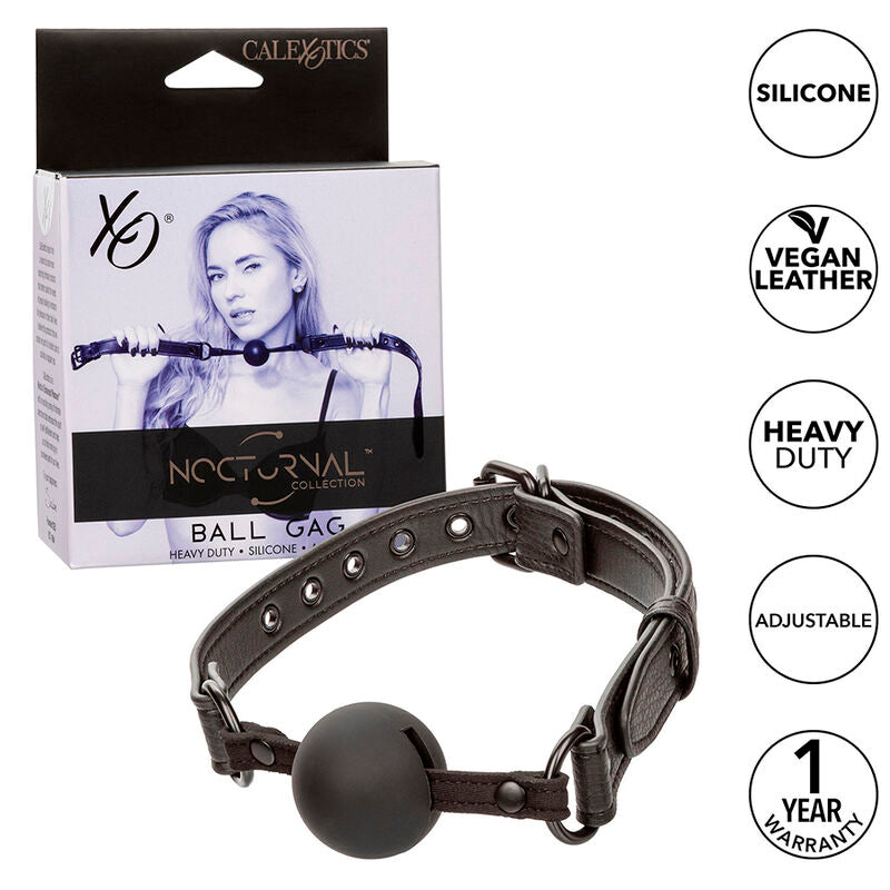 CALEXOTICS - NOCTURNAL BALL GAG SILICONE BLACK - Amore24