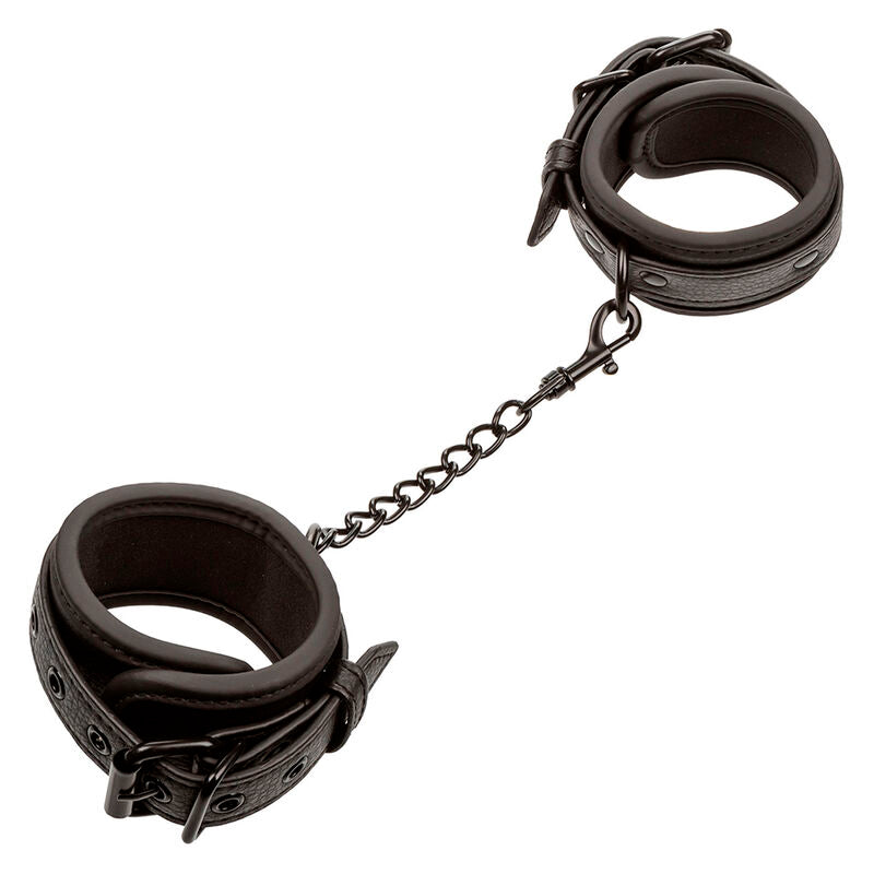 CALEXOTICS - NOCTURNAL LEATHER WRIST CUFFS ADJUSTABLE BLACK - Amore24