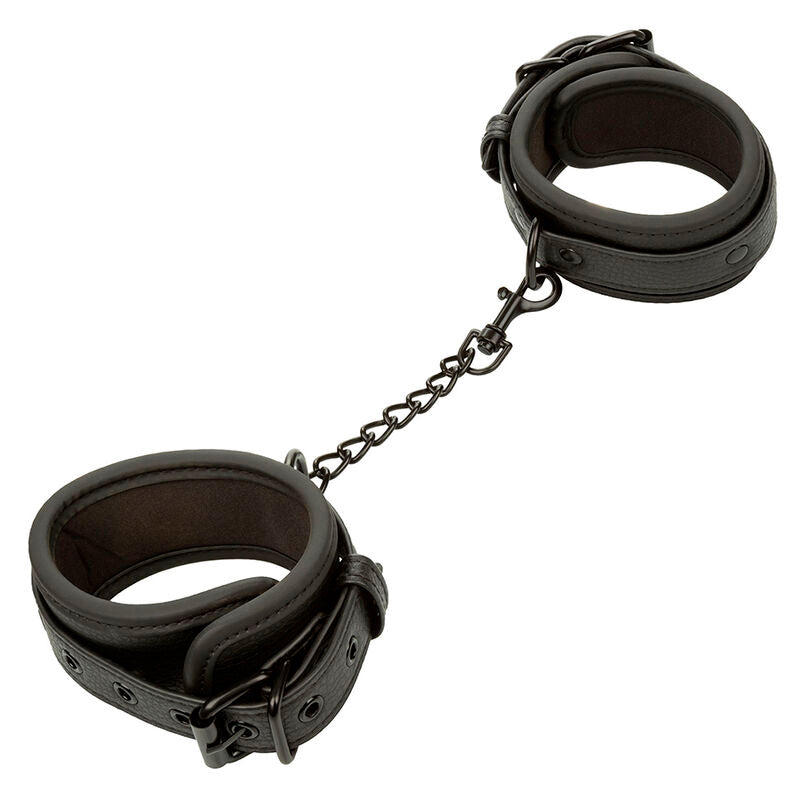 CALEXOTICS - NOCTURNAL ANKLE CUFFS LEATHER ADJUSTABLE BLACK - Amore24
