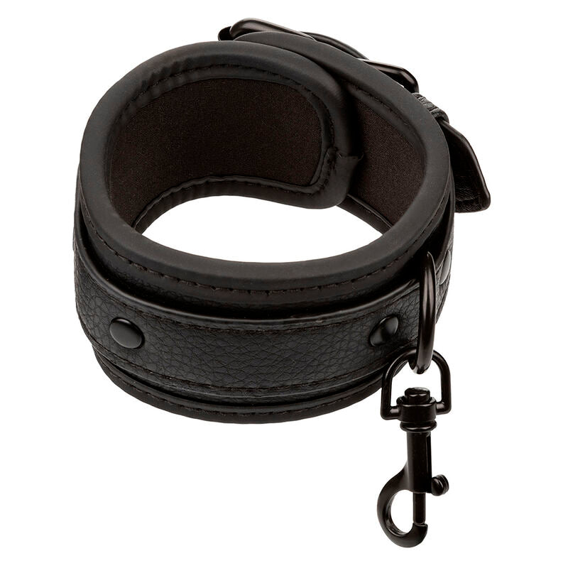 CALEXOTICS - NOCTURNAL ANKLE CUFFS LEATHER ADJUSTABLE BLACK - Amore24
