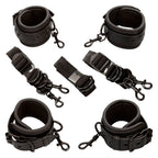 CALEXOTICS - NOCTURNAL BED RESTRAINTS LEATHER ADJUSTABLE BLACK - Amore24