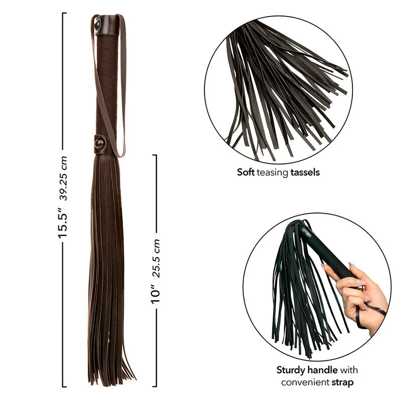 CALEXOTICS - NOCTURNAL FLOGGER LEATHER BLACK - Amore24