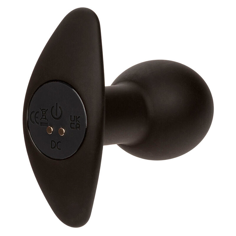CALEXOTICS - ROCK BOTTOM ANAL PLUG 10 VIBRATIONS SILICONE BLACK - Amore24