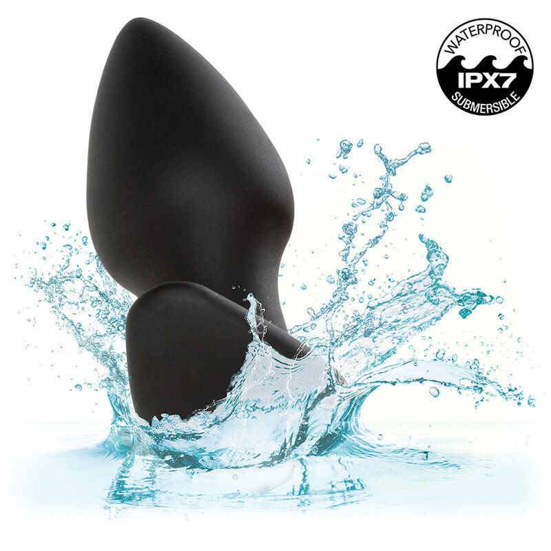 CALEXOTICS - ROCK BOTTOM PERFECT ANAL PLUG 10 VIBRATIONS SILICONE BLACK - Amore24