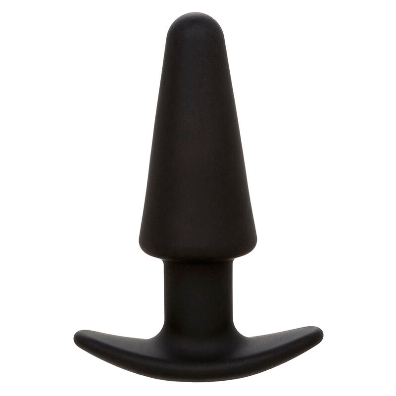 CALEXOTICS - ROCK BOTTOM TAPERED ANAL PLUG 10 VIBRACIONES SILICONE BLACK - Amore24