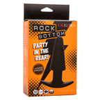 CALEXOTICS - ROCK BOTTOM TAPERED ANAL PLUG 10 VIBRACIONES SILICONE BLACK - Amore24