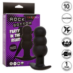 CALEXOTICS - ROCK BOTTOM BEADED ANAL PLUG 10 VIBRATIONS SILICONE BLACK - Amore24
